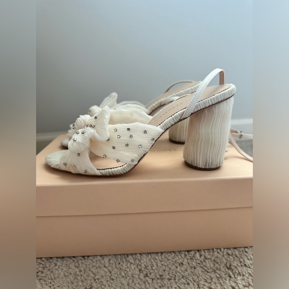 Loeffler Randall Camellia Knotted Sandal in Pearl with Rhinestones - Picture 8 of 9